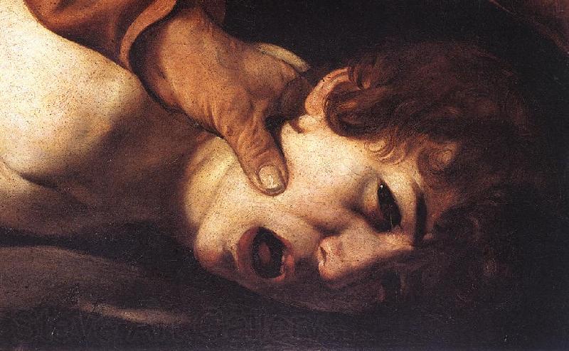 Caravaggio The Sacrifice of Isaac (detail) dsf Norge oil painting art