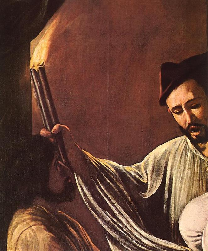 Caravaggio The Seven Acts of Mercy (detail) dfg Norge oil painting art