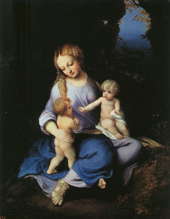 Correggio Madonna and Child with the Young Saint John France oil painting art