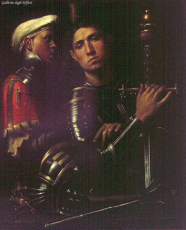 Giorgione Portrait of Warrior with his Equerry sg Spain oil painting art