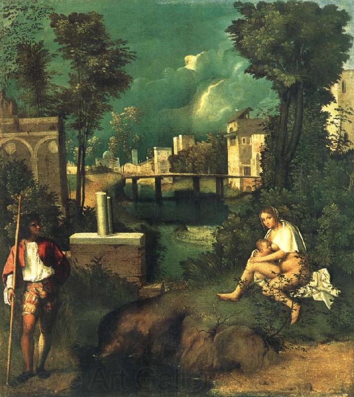 Giorgione The storm Germany oil painting art