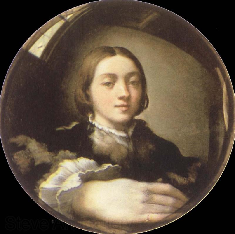 PARMIGIANINO Self-Portrait in a Convex Mirror Germany oil painting art