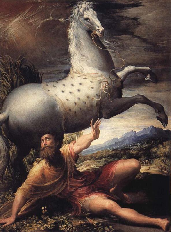 PARMIGIANINO The Conversion of Paul Norge oil painting art