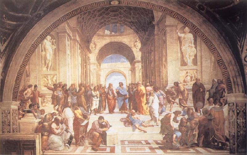 Raphael THe School of Athens Norge oil painting art