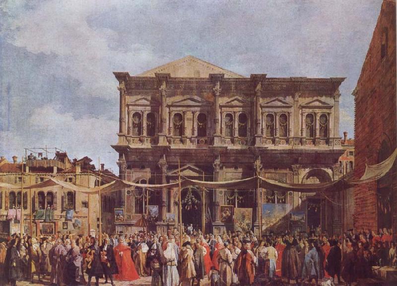Canaletto The Feast Day of St Roch Spain oil painting art