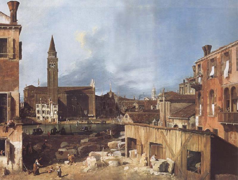 Canaletto Campo S.Vidal and Santa Maria della Carita Spain oil painting art