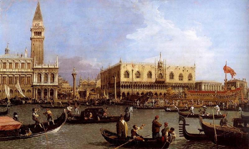 Canaletto named Canaletto Venetie, the Bacino Tue S. Marco on Hemelvaartsdag Germany oil painting art