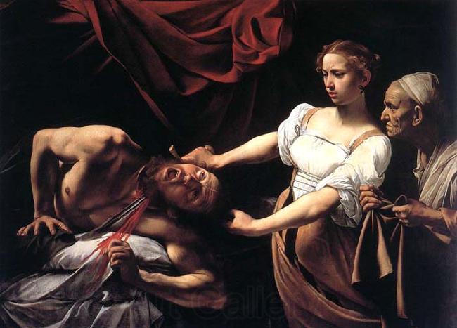 Caravaggio Judith Beheading Holofernes Spain oil painting art