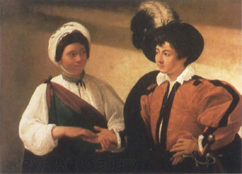 Caravaggio The Fortune-Teller Spain oil painting art