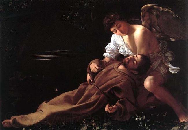 Caravaggio St. Francis in Ecstasy Spain oil painting art