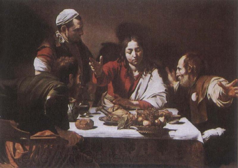 Caravaggio The Supper at Emmaus France oil painting art