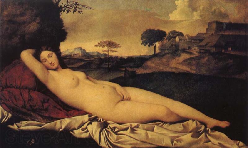 Giorgione Sleeping Venus Norge oil painting art