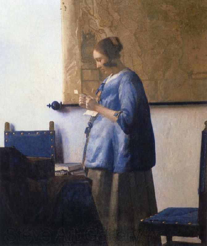 JanVermeer Woman Reading a Letter France oil painting art