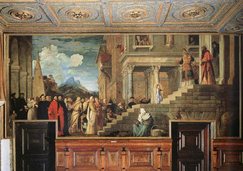 Titian Presentation of the Virgin at the Temple Norge oil painting art