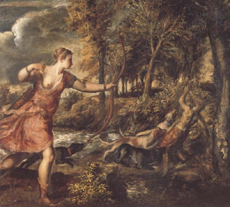 Titian The Death of Actaeon France oil painting art