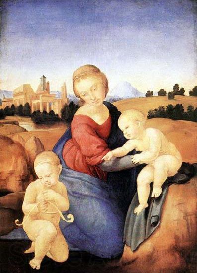 Raffaello Madonna and Child with the Infant St John France oil painting art