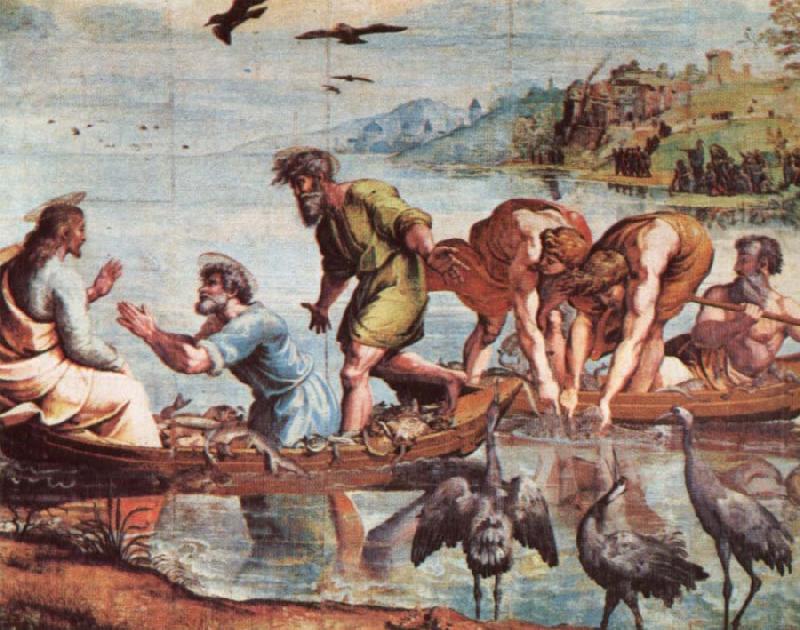 Raphael The Miraculous Draught of fishes Norge oil painting art