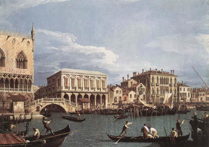 Canaletto The Molo and the Riva degli Schiavoni from the Bacino di San Marco Norge oil painting art