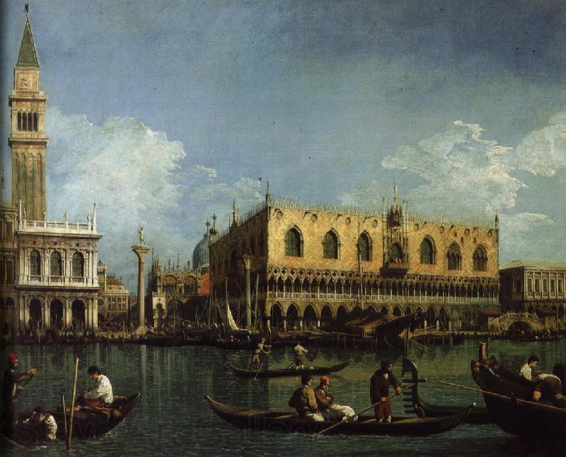 Canaletto basino san marco venedig Norge oil painting art
