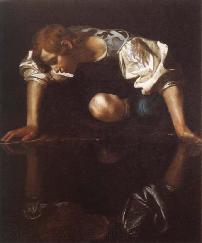 Caravaggio narcissus Norge oil painting art