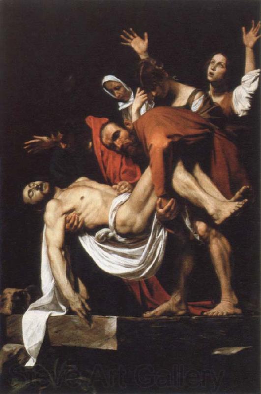 Caravaggio the entombment Spain oil painting art