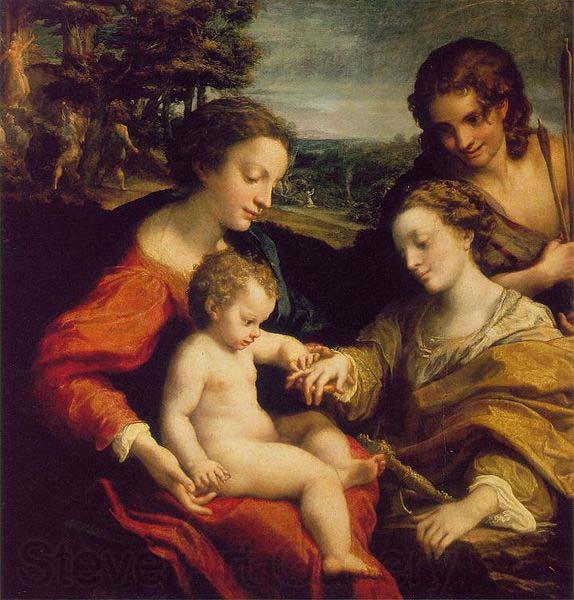 Correggio The Mystic Marriage of St. Catherine France oil painting art