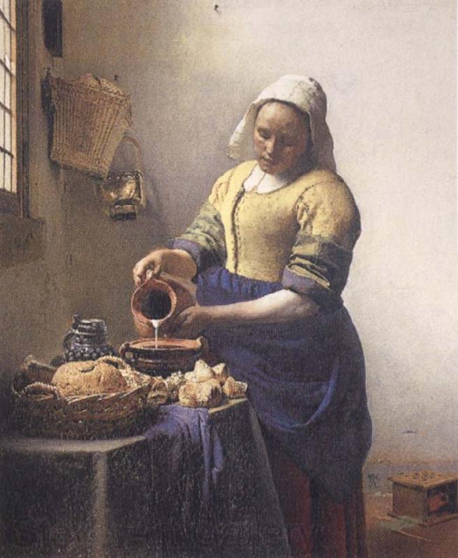 JanVermeer The Kitchen Maid Spain oil painting art