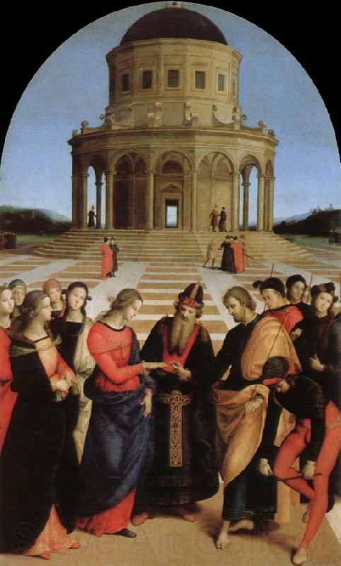 Raphael marriage of the virgin Spain oil painting art