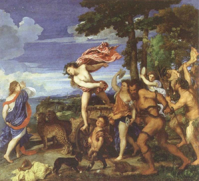 Titian bacchus and ariadne Norge oil painting art