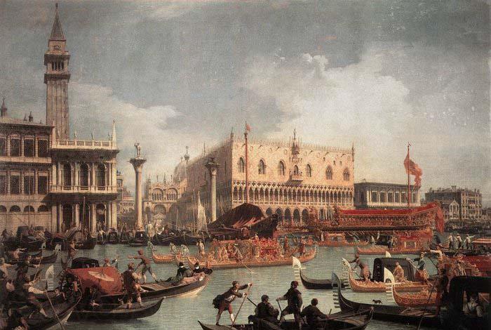 Canaletto The Bucintore Returning to the Molo on Ascension Day c Spain oil painting art