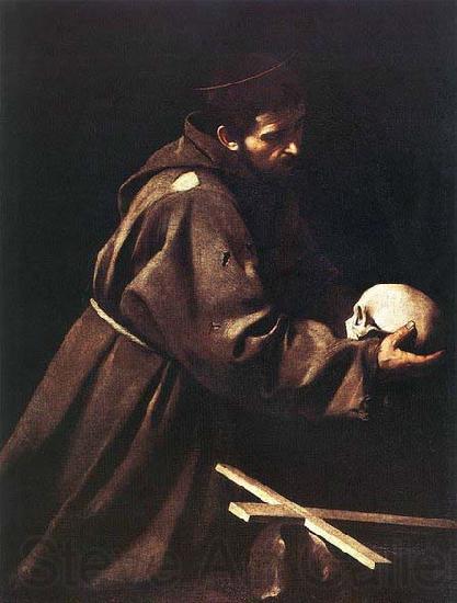 Caravaggio St Francis c. 1606 Oil on canvas Spain oil painting art
