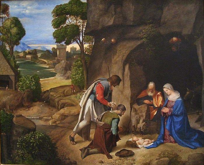 Giorgione The Allendale Nativity Adoration of the Shepherds