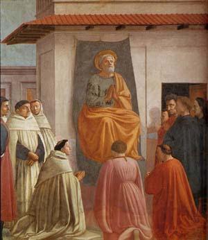 MASACCIO Fresco in the Brancacci Chapel in Santa Maria del Carmine, Florence Spain oil painting art