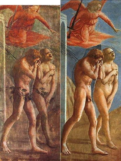 MASACCIO When it was cleaned Spain oil painting art