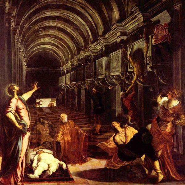 Tintoretto Finding of the body of St Mark Norge oil painting art