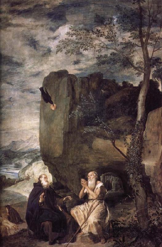 Velasquez Abbot and hermit Paulo Norge oil painting art