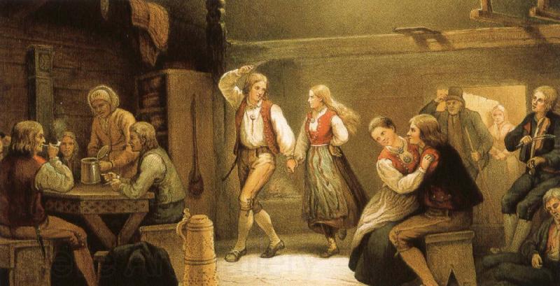 grieg a norwegian folk dance France oil painting art