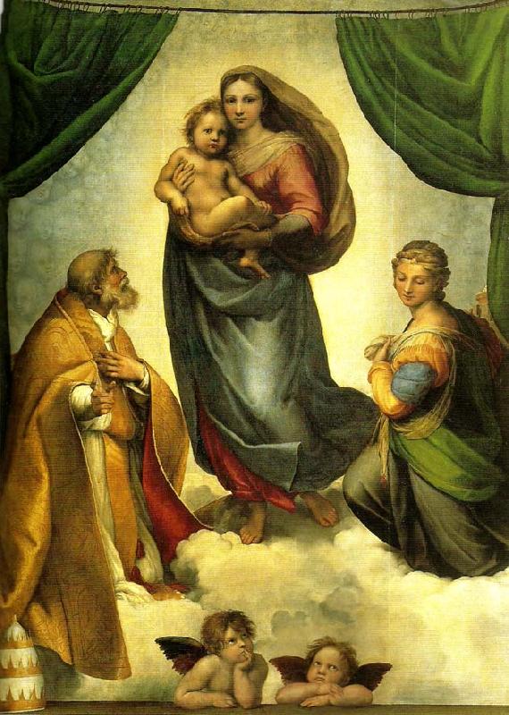 Raphael the sistine madonna France oil painting art