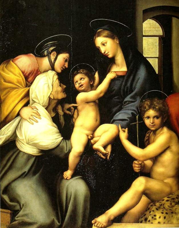 Raphael the madonna dell' impannata Spain oil painting art