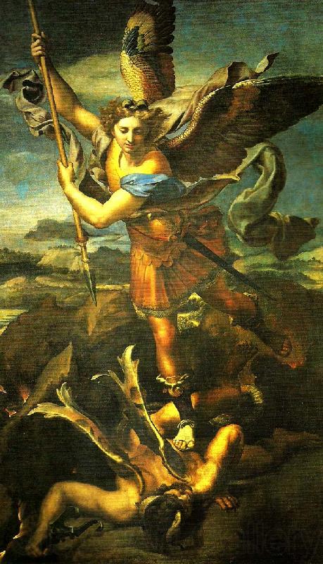 Raphael st michael Germany oil painting art