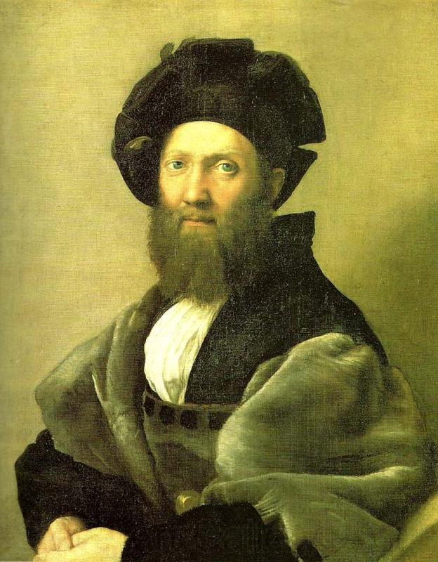 Raphael portrait of baldassare castiglione France oil painting art