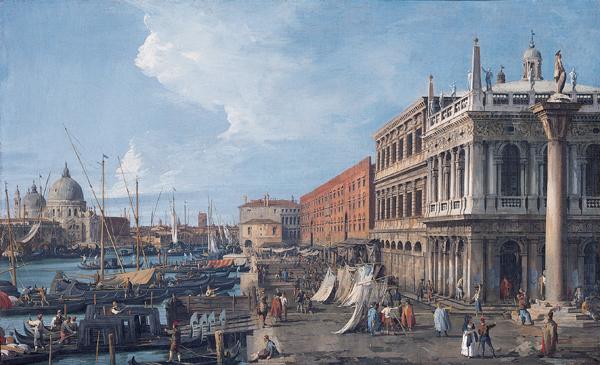 Canaletto The Molo Venice Norge oil painting art