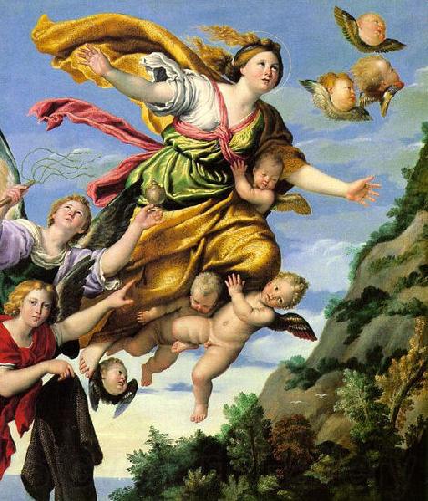 Domenichino Assumption of Mary Magdalene into Heaven Spain oil painting art