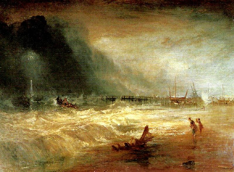J.M.W.Turner life-boat and manby apparatus going off to a stranded vessel Norge oil painting art