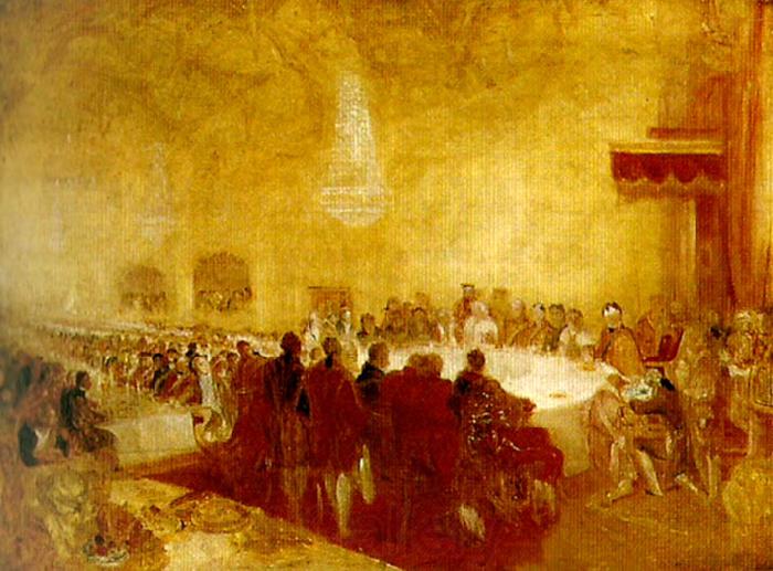 J.M.W.Turner george iv at the provost's banquet, edinburgh Germany oil painting art