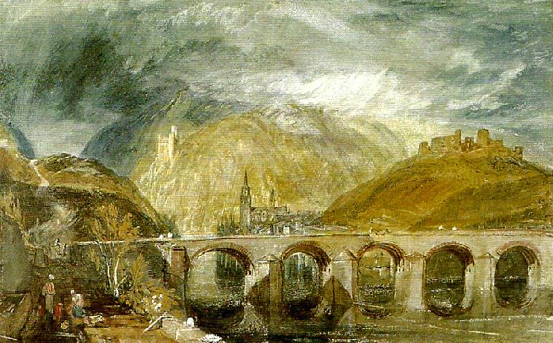 J.M.W.Turner bingen from the nahe Norge oil painting art