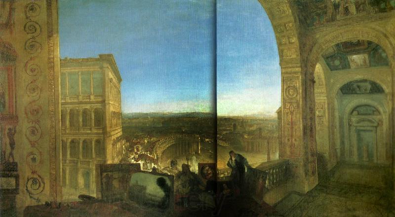J.M.W.Turner rome from the vatican Spain oil painting art