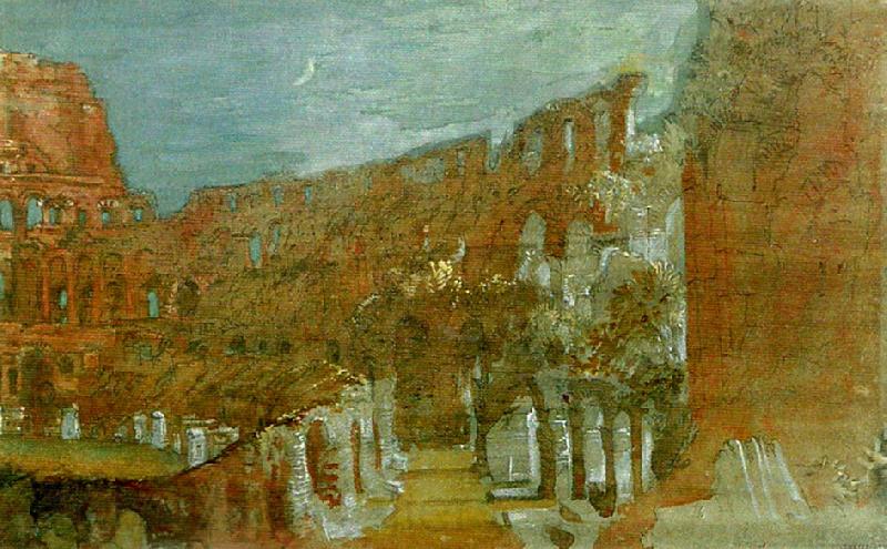 J.M.W.Turner the colosseum by moonlight Norge oil painting art