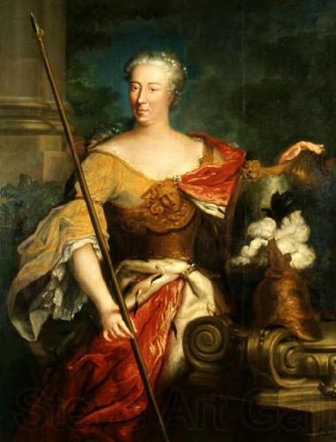 Anonymous Portrait of Elzbieta Sieniawska nee Lubomirska as Minerva Spain oil painting art