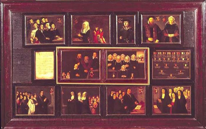 Anonymous Portretten en kwartierstaat der voorouders van Gerrit Pietersz. Schaep van moederszijde. Norge oil painting art
